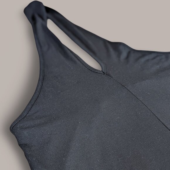 Black Knit Knee Length Halter Dress - Small - Picture 5 of 6